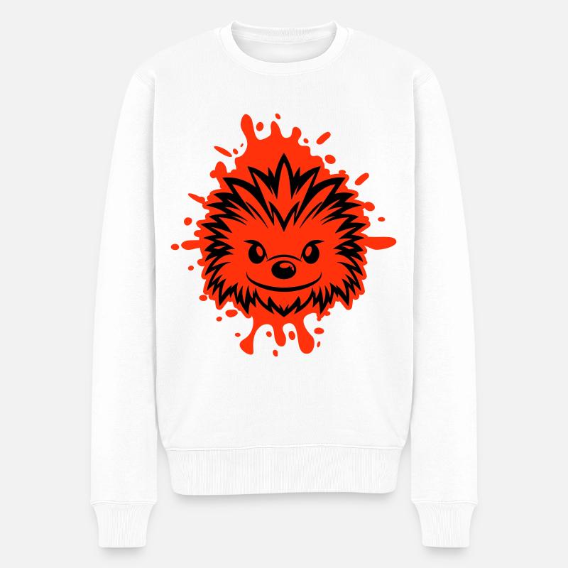 Bande dessinée hérisson - Pull Premium bio Homme - blanc