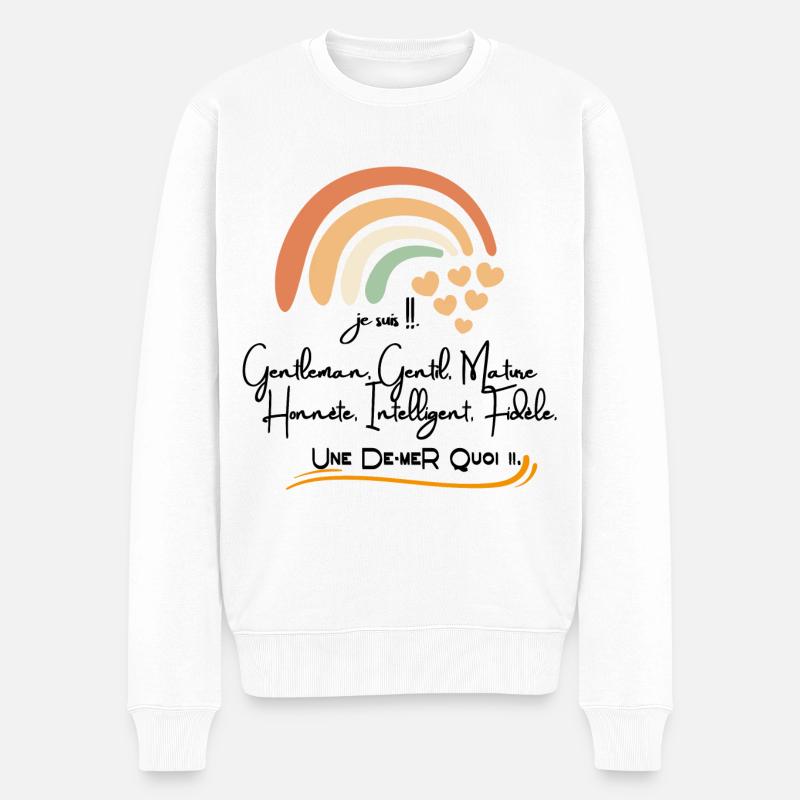 Je suis une De-mer... - Pull Premium bio Homme - blanc