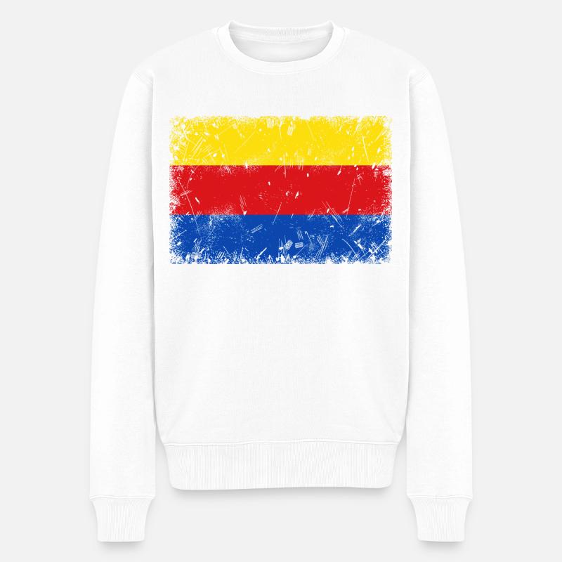 Nordholland - Männer Premium Bio Pullover - Weiß