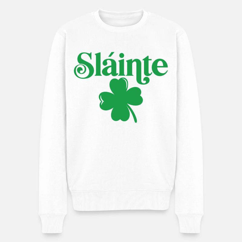 Sláinte - Pull Premium bio Homme - blanc