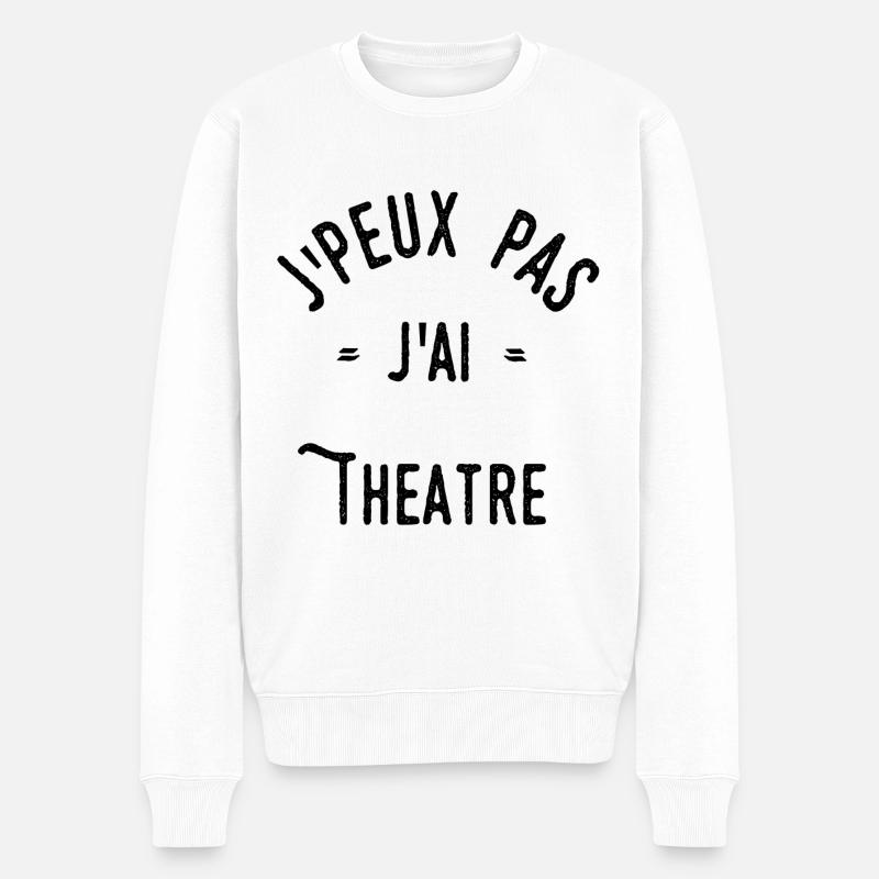 J’peux pas j’ai théâtre - Pull Premium bio Homme - blanc