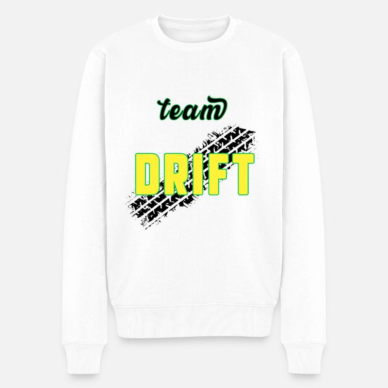 Team DRIFT - Pull Premium bio Homme - blanc