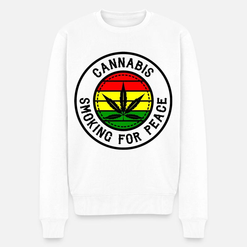 Cannabis - Pull Premium bio Homme - blanc