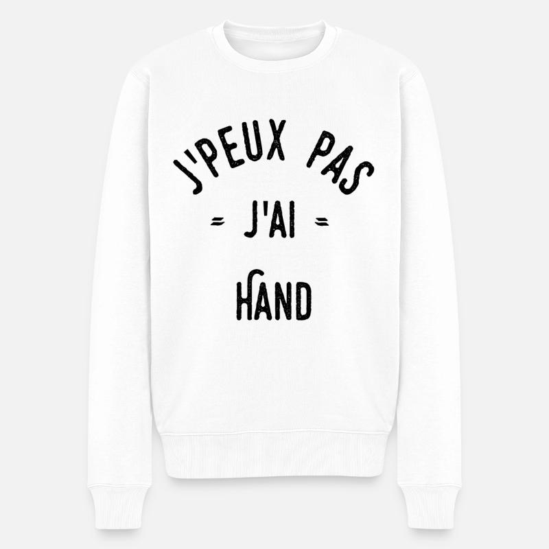 J’peux pas j’ai hand - Pull Premium bio Homme - blanc