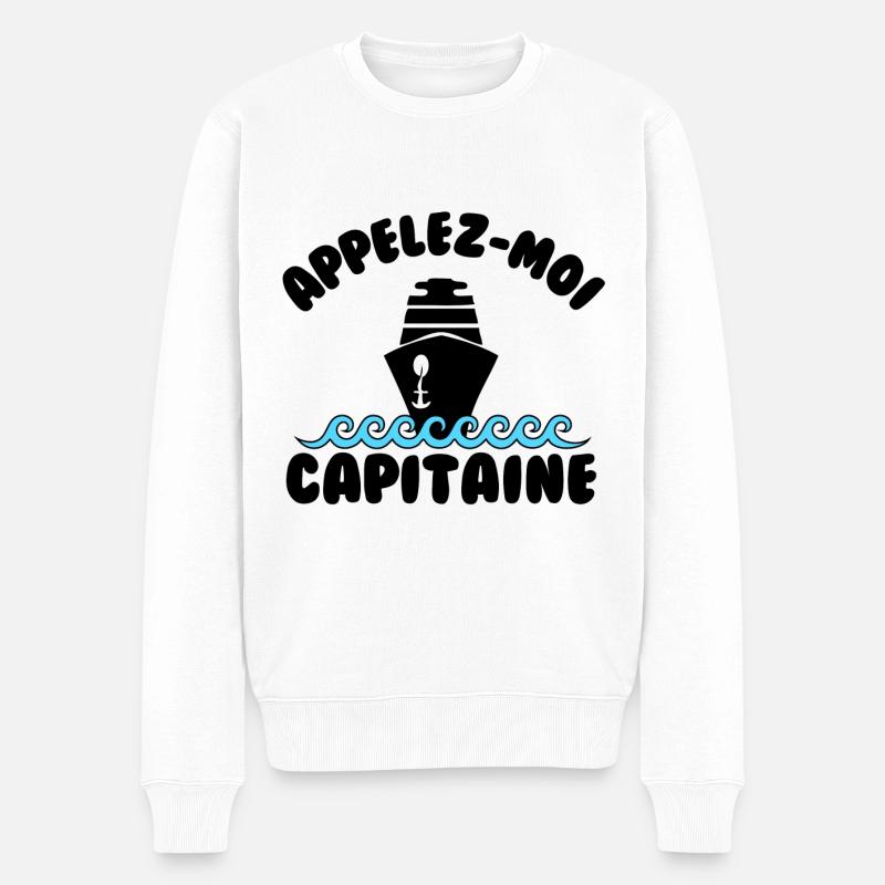 Appelez moi capitaine - Pull Premium bio Homme - blanc