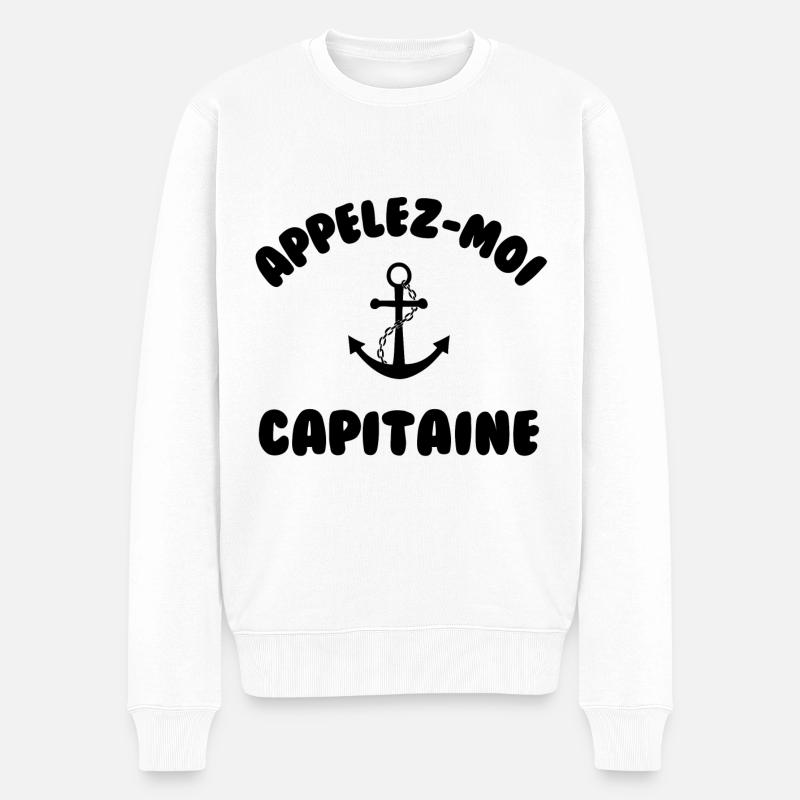 Appelez moi capitaine - Pull Premium bio Homme - blanc