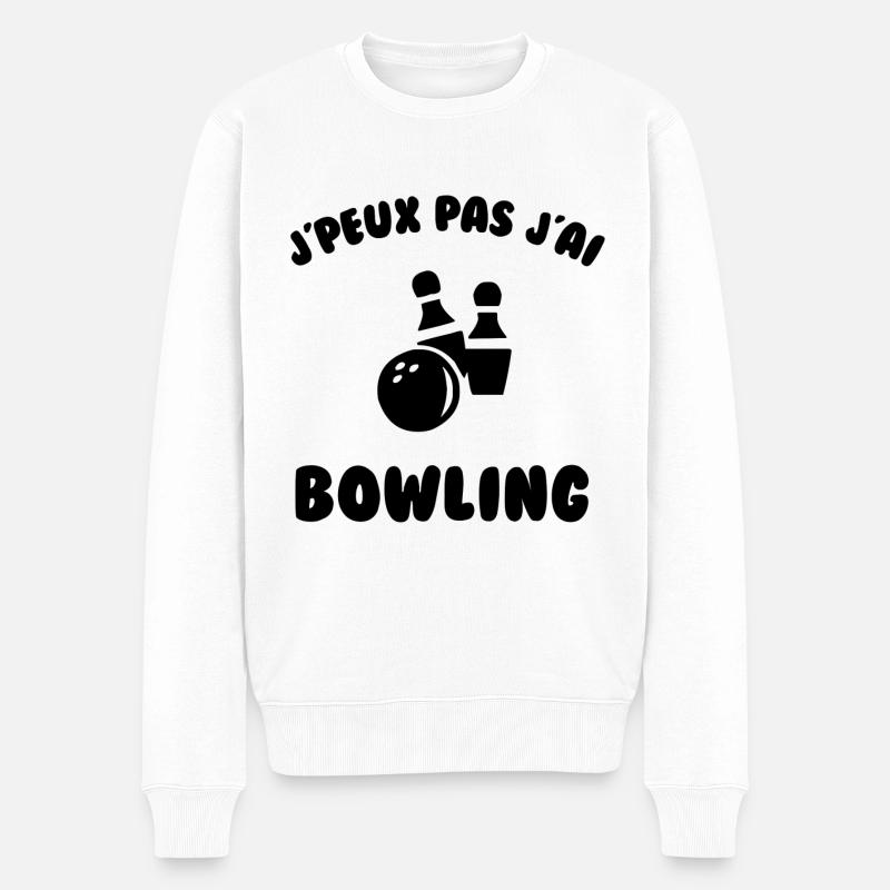 J’peux pas j’ai bowling - Pull Premium bio Homme - blanc
