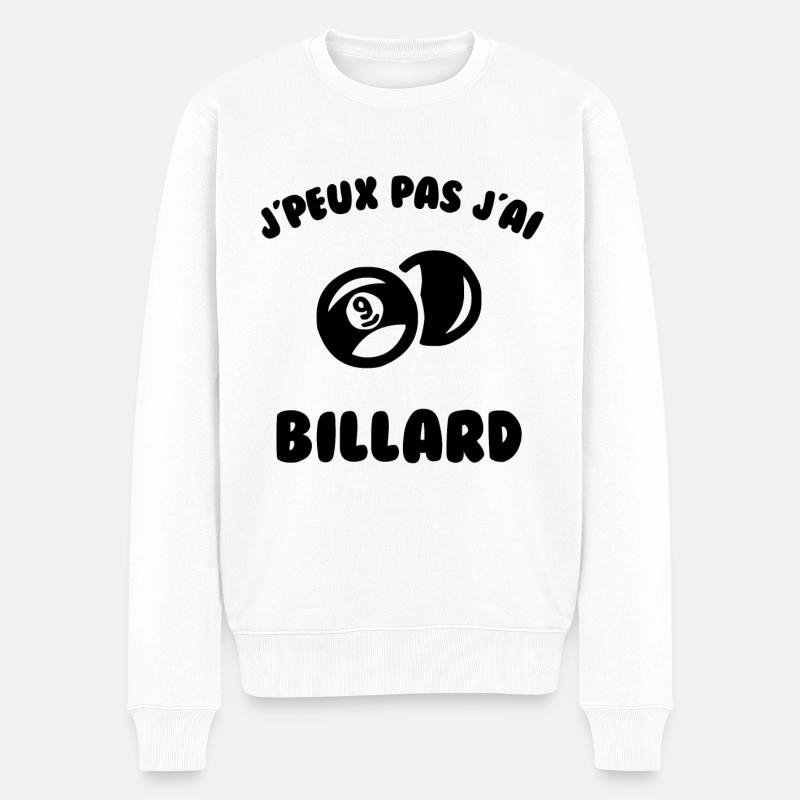 J’peux pas j’ai billard - Pull Premium bio Homme - blanc