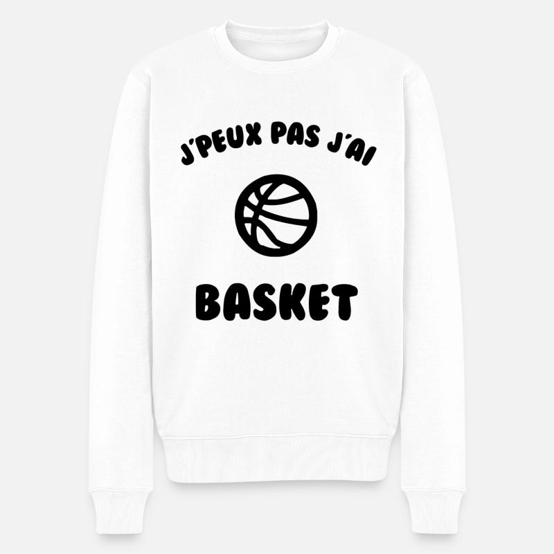 J’peux pas j’ai basket - Pull Premium bio Homme - blanc