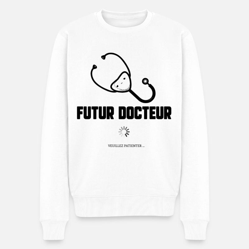 Docteur - Pull Premium bio Homme - blanc