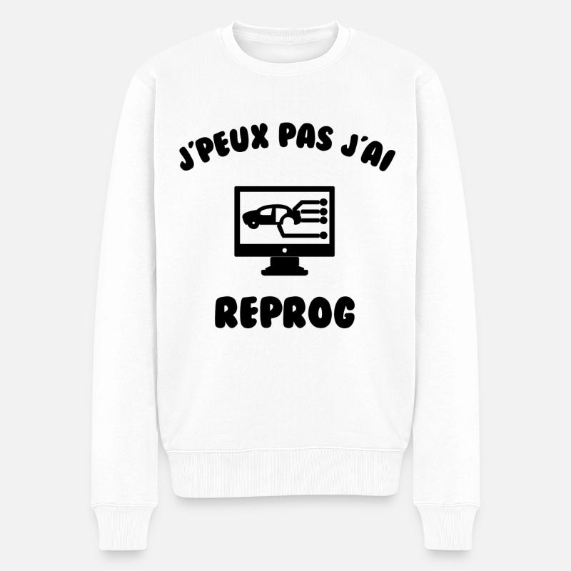 J’peux pas j’ai reprog - Pull Premium bio Homme - blanc