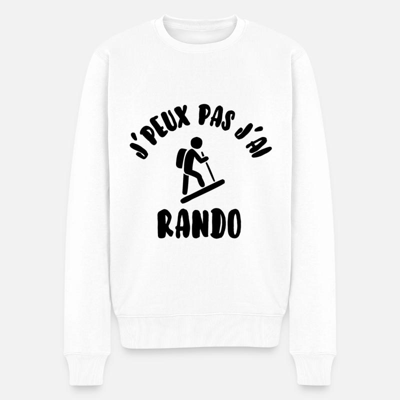 J’peux pas j’ai rando - Pull Premium bio Homme - blanc