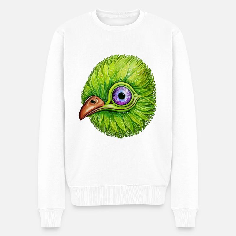 Süßer Und Frecher Kiwi - Männer Premium Bio Pullover - Weiß