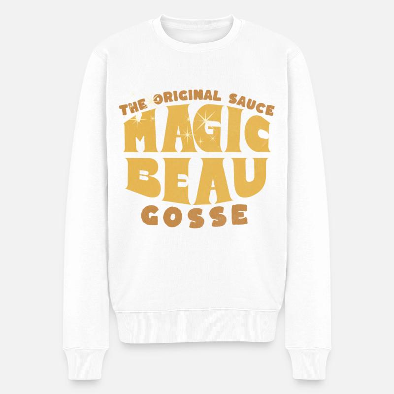 The Original sauce magic beau gosse - Pull Premium bio Homme - blanc
