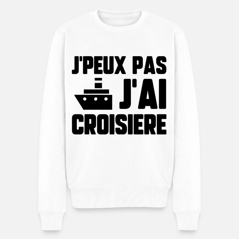 J’peux pas j’ai croisière - Pull Premium bio Homme - blanc