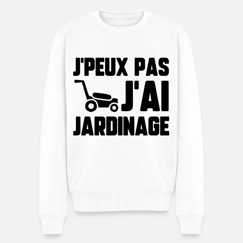 J’peux pas j’ai jardinage - Pull Premium bio Homme - blanc