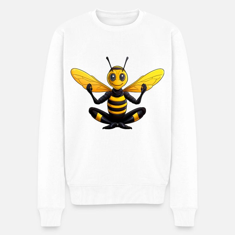 Yoga de la guêpe - Pull Premium bio Homme - blanc