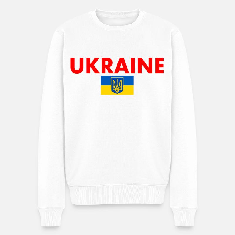 Ukraine - Pull Premium bio Homme - blanc