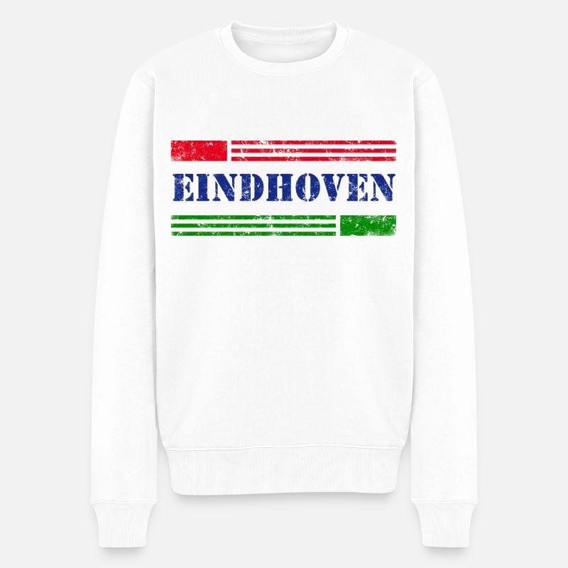 Eindhoven - Männer Premium Bio Pullover - Weiß