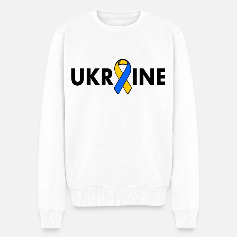 Ukraine - Pull Premium bio Homme - blanc