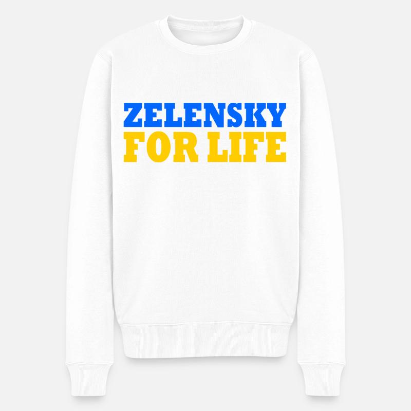 selenski - Pull Premium bio Homme - blanc