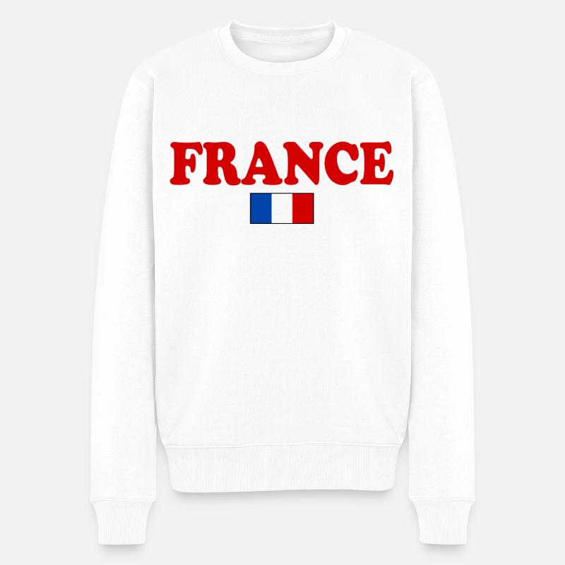France - Pull Premium bio Homme - blanc