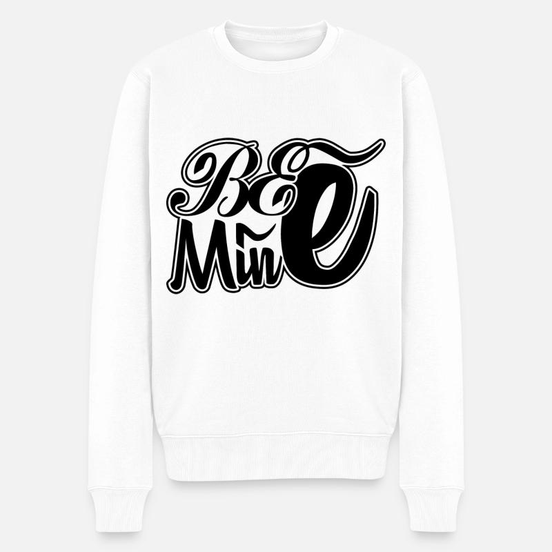 Be Mine - Männer Premium Bio Pullover - Weiß