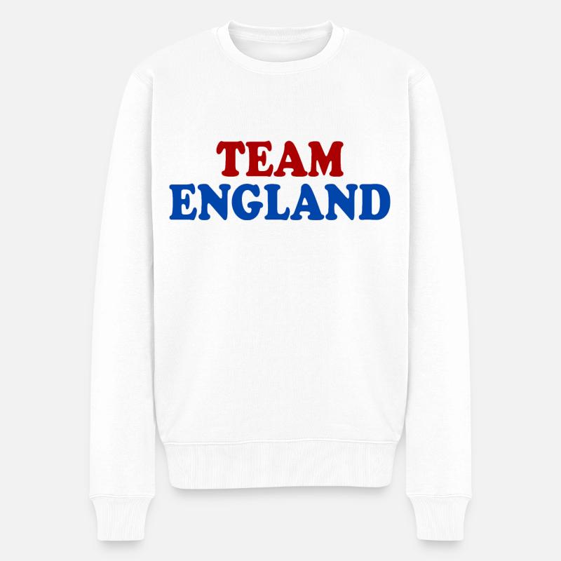Team england - Pull Premium bio Homme - blanc