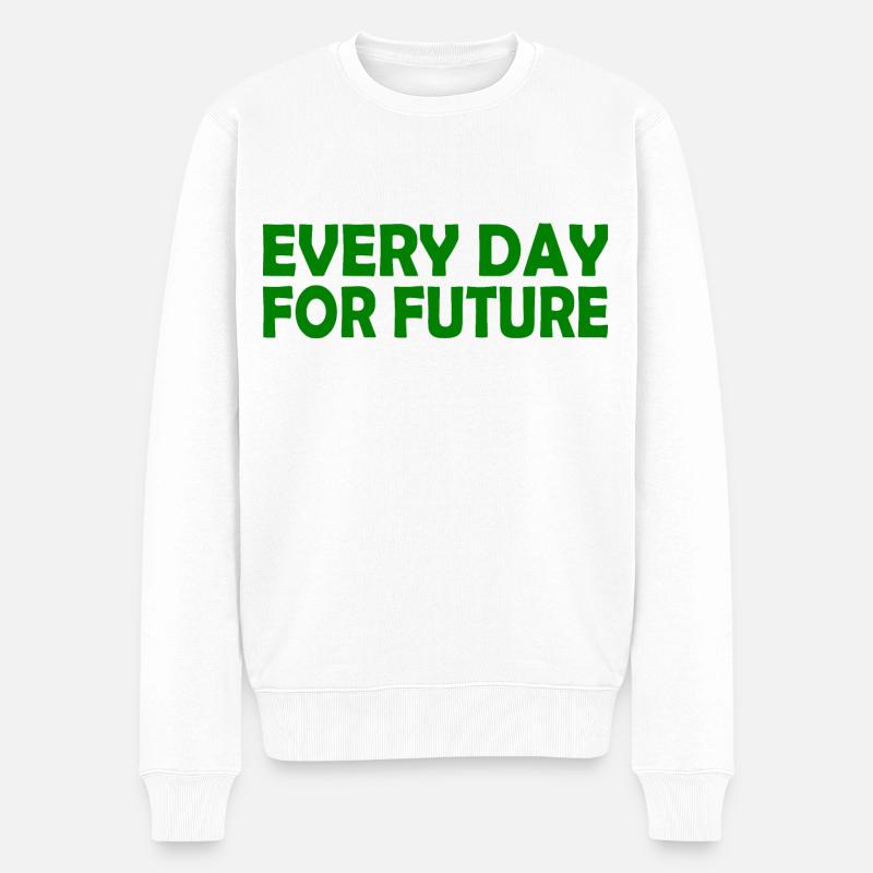 Every day for future - Pull Premium bio Homme - blanc