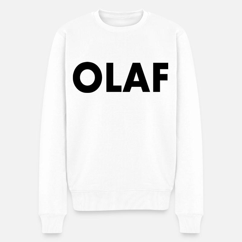 Olaf - Pull Premium bio Homme - blanc