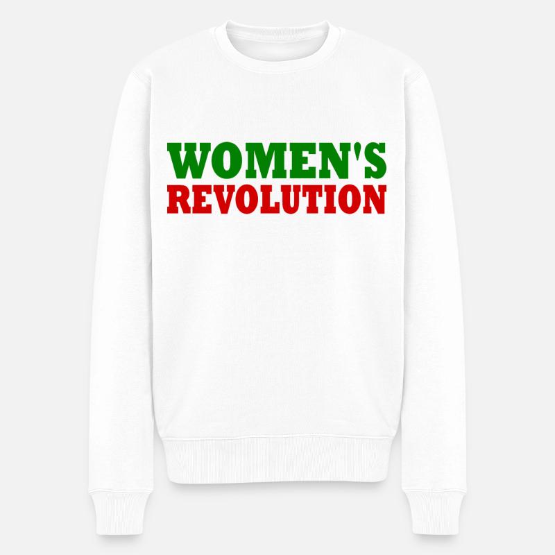 Womens revolution - Pull Premium bio Homme - blanc