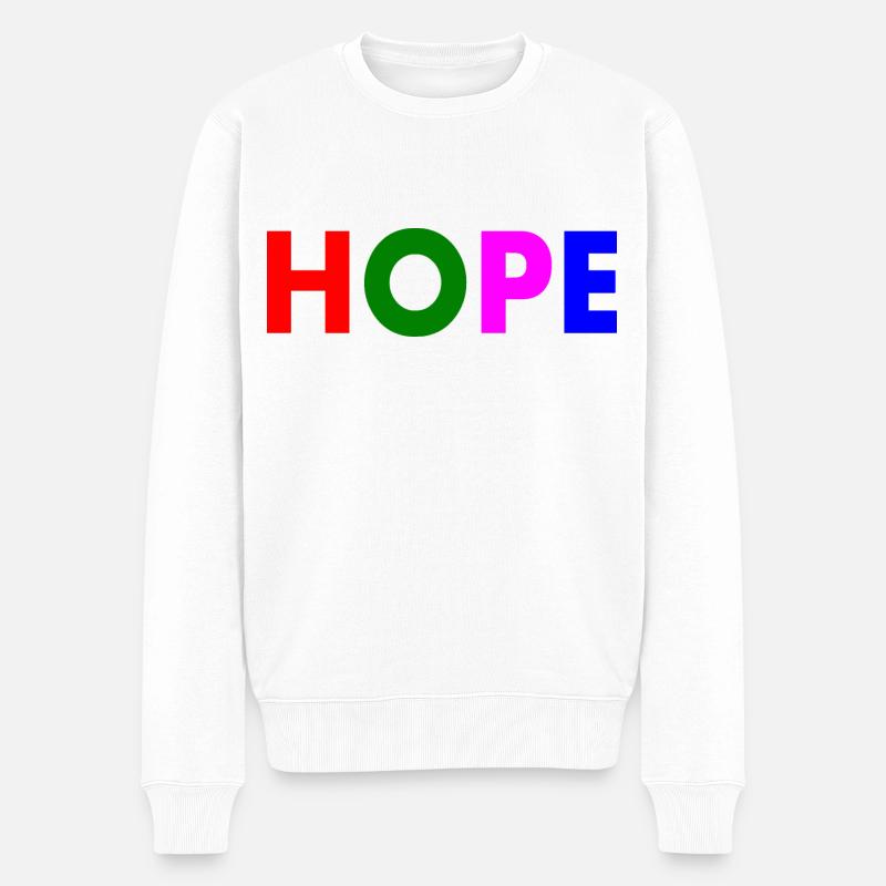 Hope - Pull Premium bio Homme - blanc