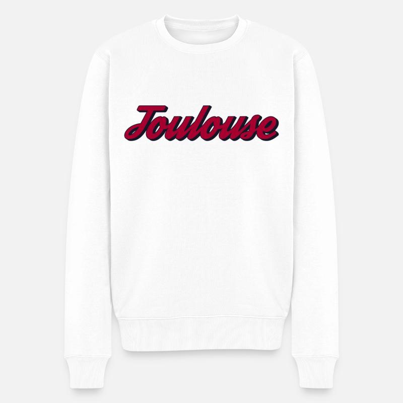 Toulouse - Männer Premium Bio Pullover - Weiß