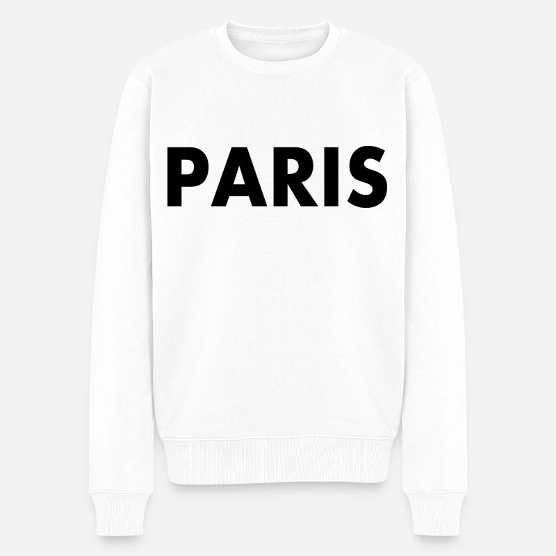Paris - Pull Premium bio Homme - blanc