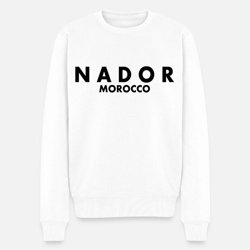 Nador - Männer Premium Bio Pullover - Weiß