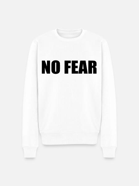 No fear - Men's Premium Organic Jumper - white