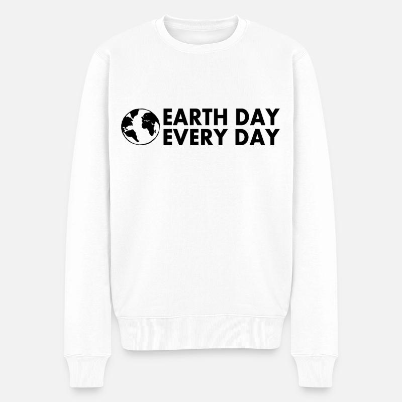 Earth day every day - Pull Premium bio Homme - blanc