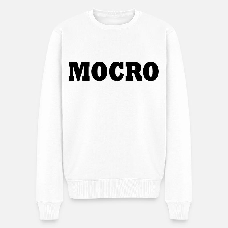 Mocro - Männer Premium Bio Pullover - Weiß
