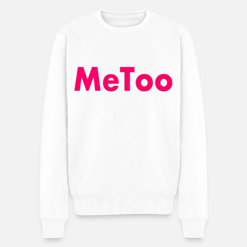 Me too - Männer Premium Bio Pullover - Weiß