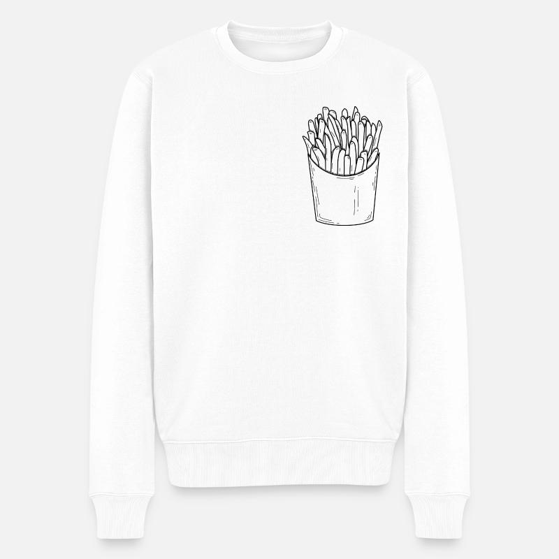 Frites - Pull Premium bio Homme - blanc