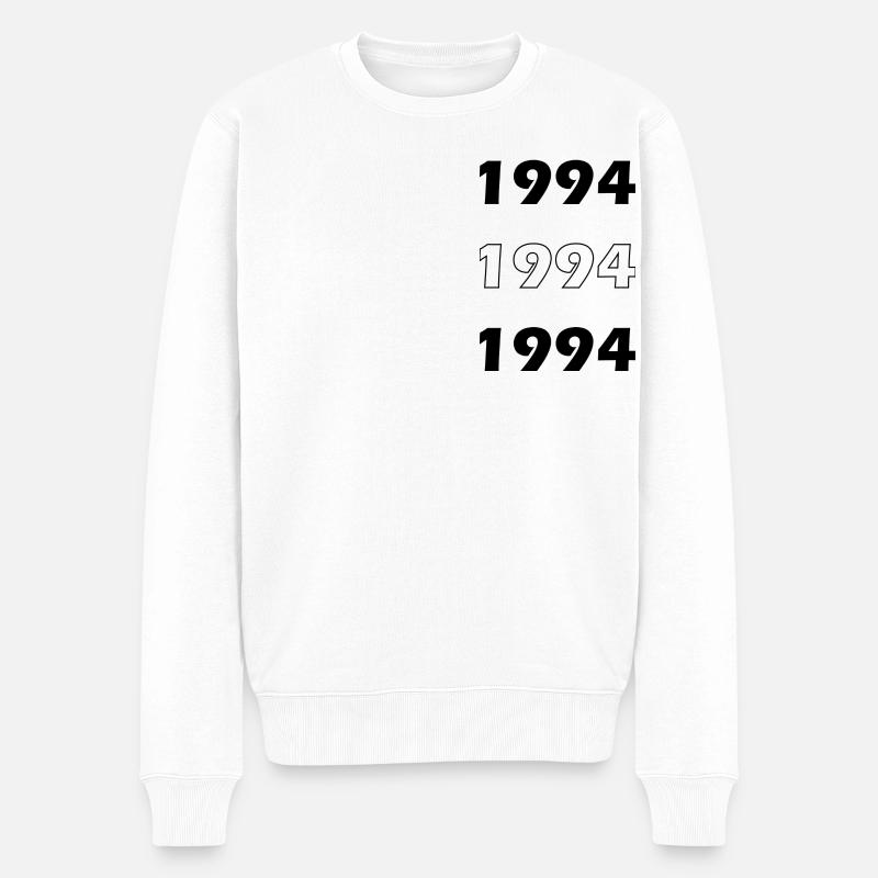 1994 - Männer Premium Bio Pullover - Weiß