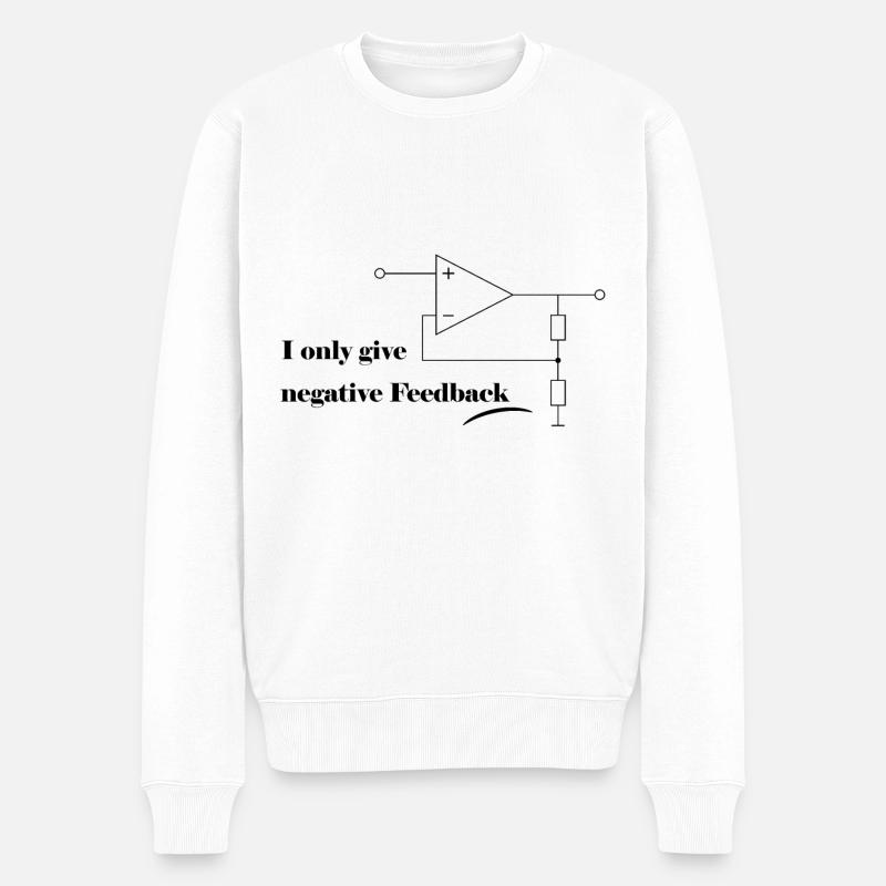 Schaltplan Symbol mit Spruch - Männer Premium Bio Pullover - Weiß