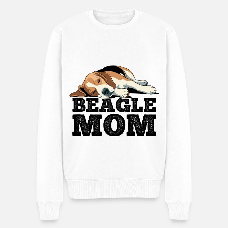 Maman Beagle - Pull Premium bio Homme - blanc