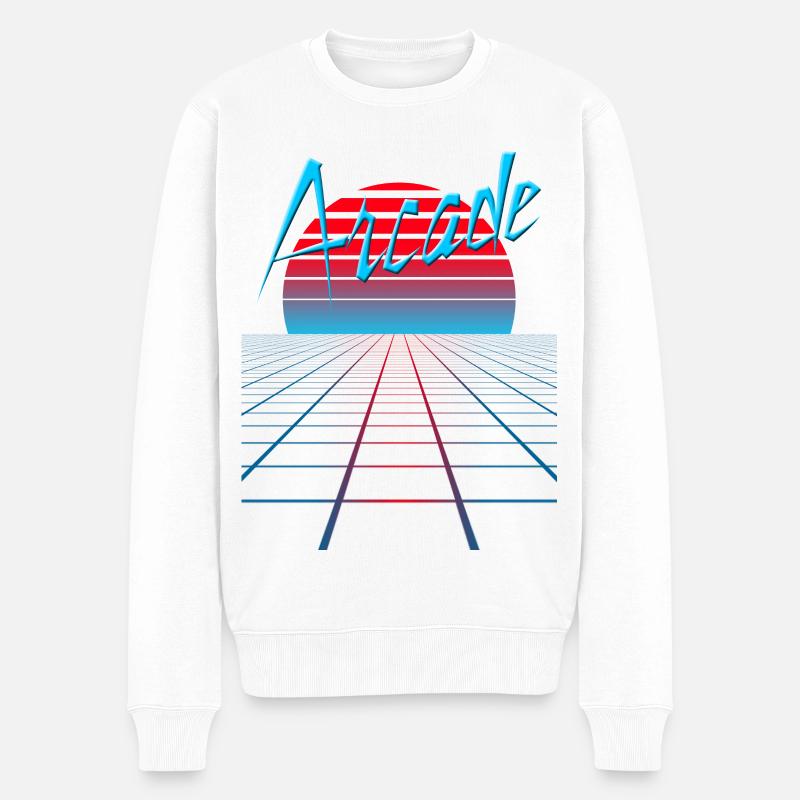 NERDY pour toujours - Arcade - Pull Premium bio Homme - blanc