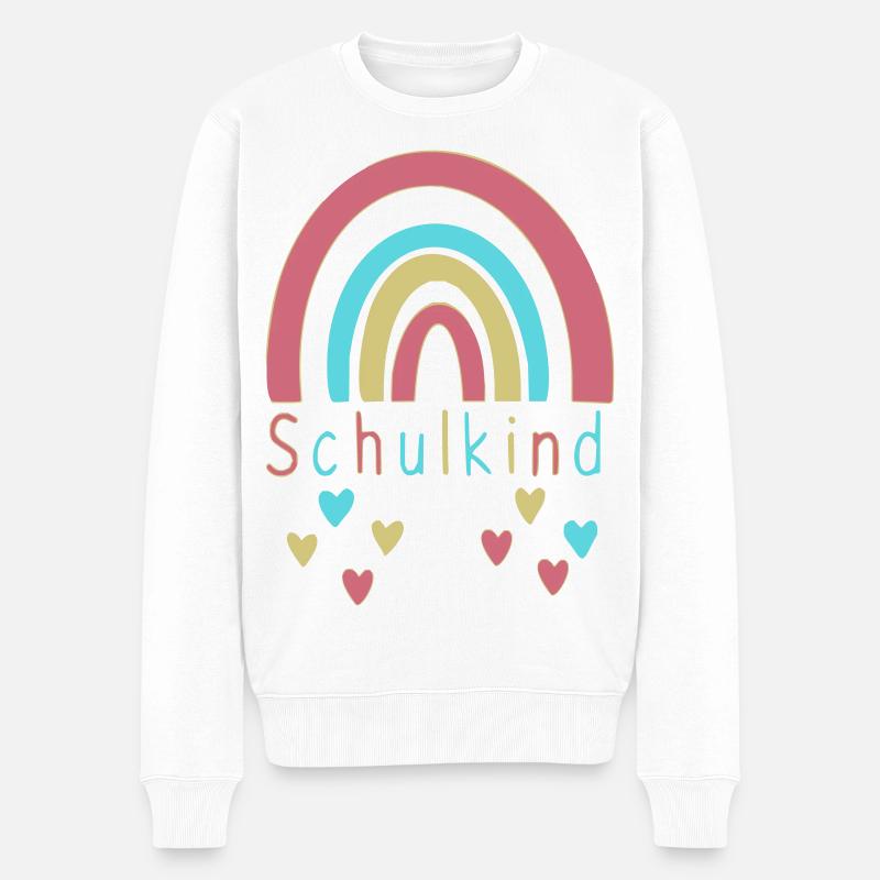 Schulkind - Männer Premium Bio Pullover - Weiß
