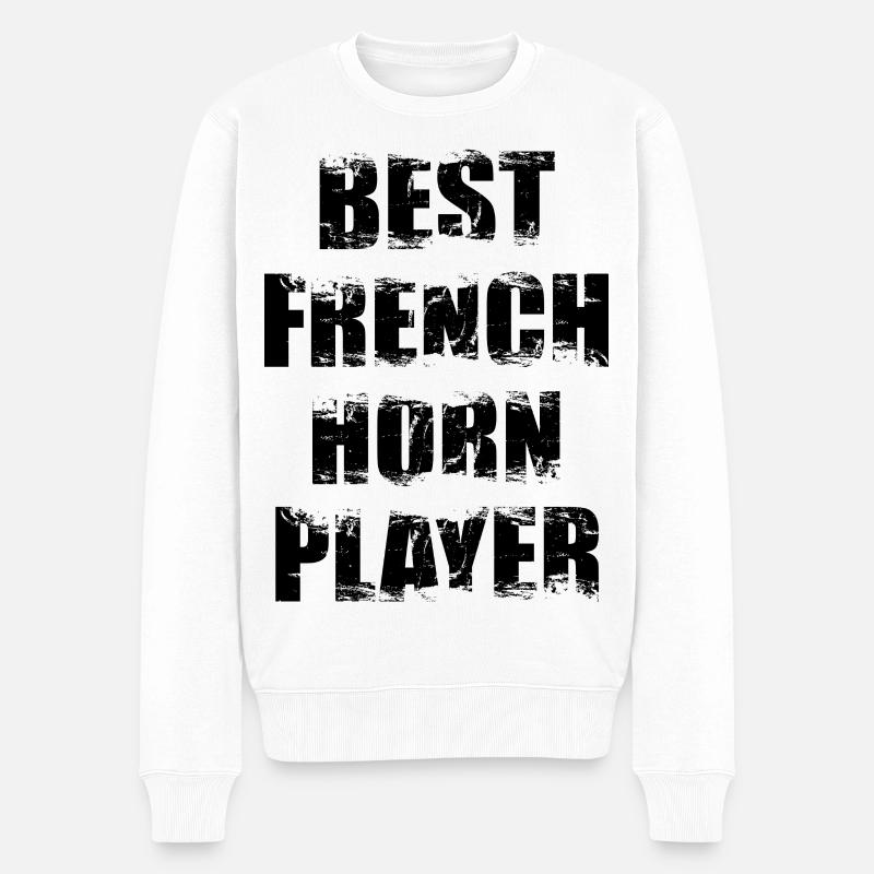 Waldhornist - Männer Premium Bio Pullover - Weiß