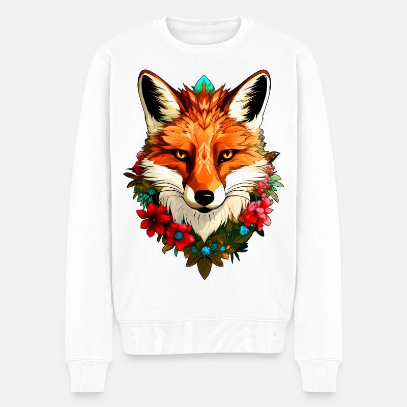 Style des Renards - Pull Premium bio Homme - blanc