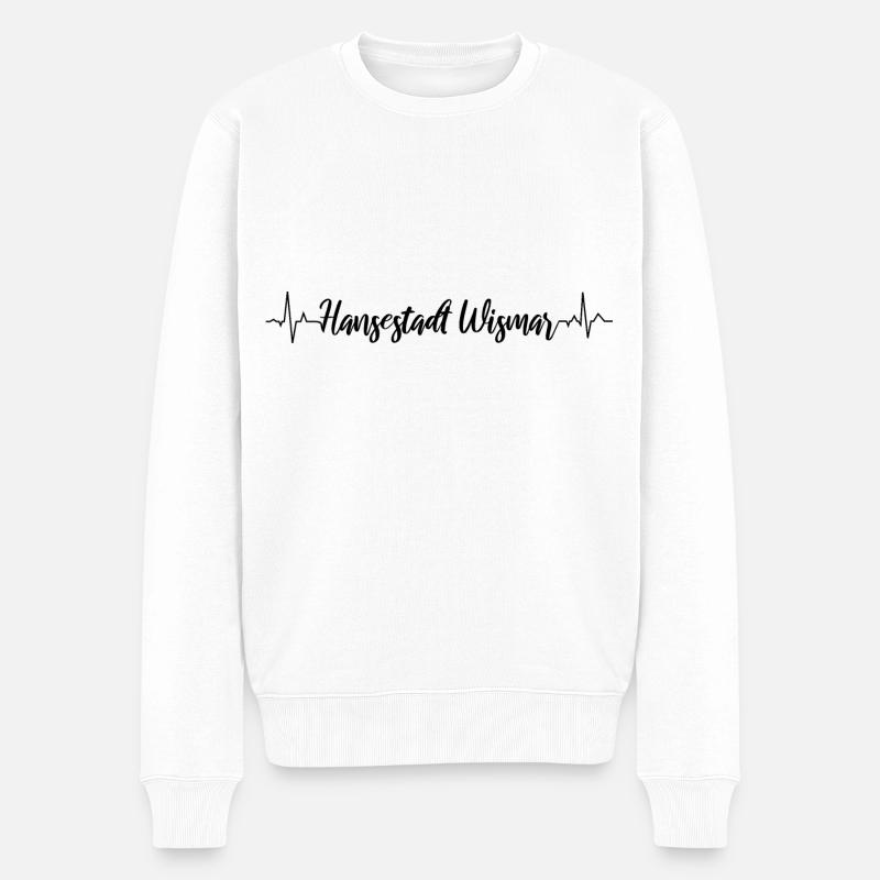 EKG Hansestadt Wismar - Männer Premium Bio Pullover - Weiß