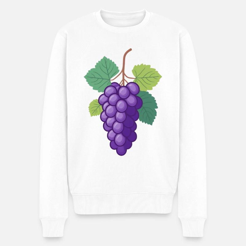 Raisins - Pull Premium bio Homme - blanc