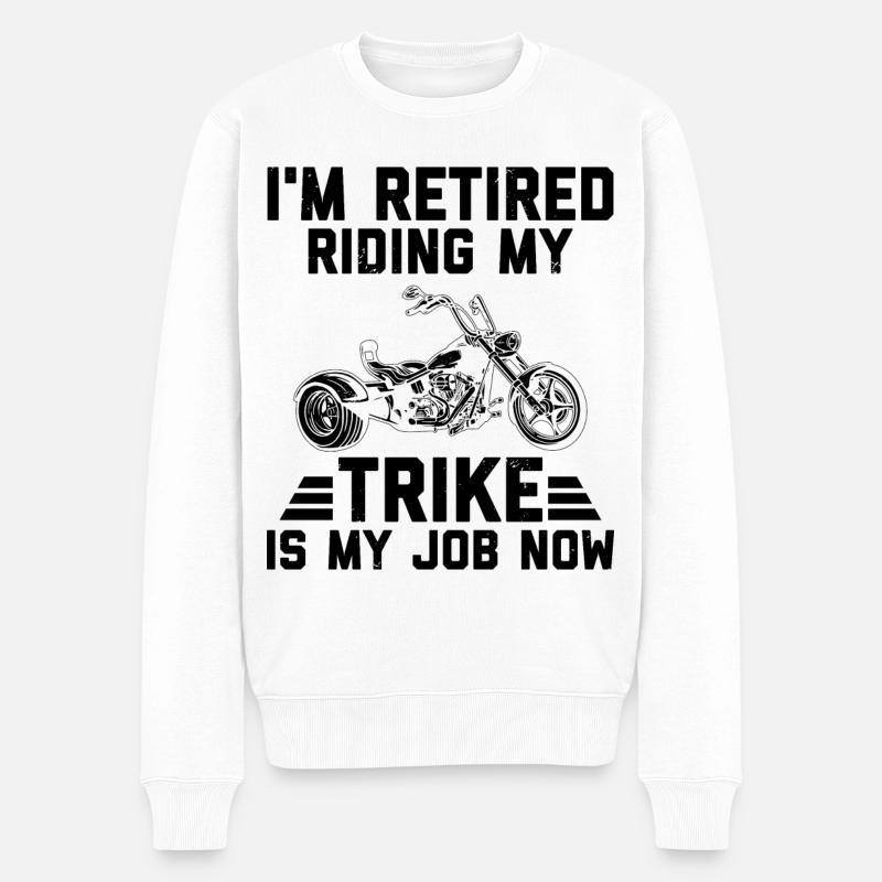 Triker - Männer Premium Bio Pullover - Weiß